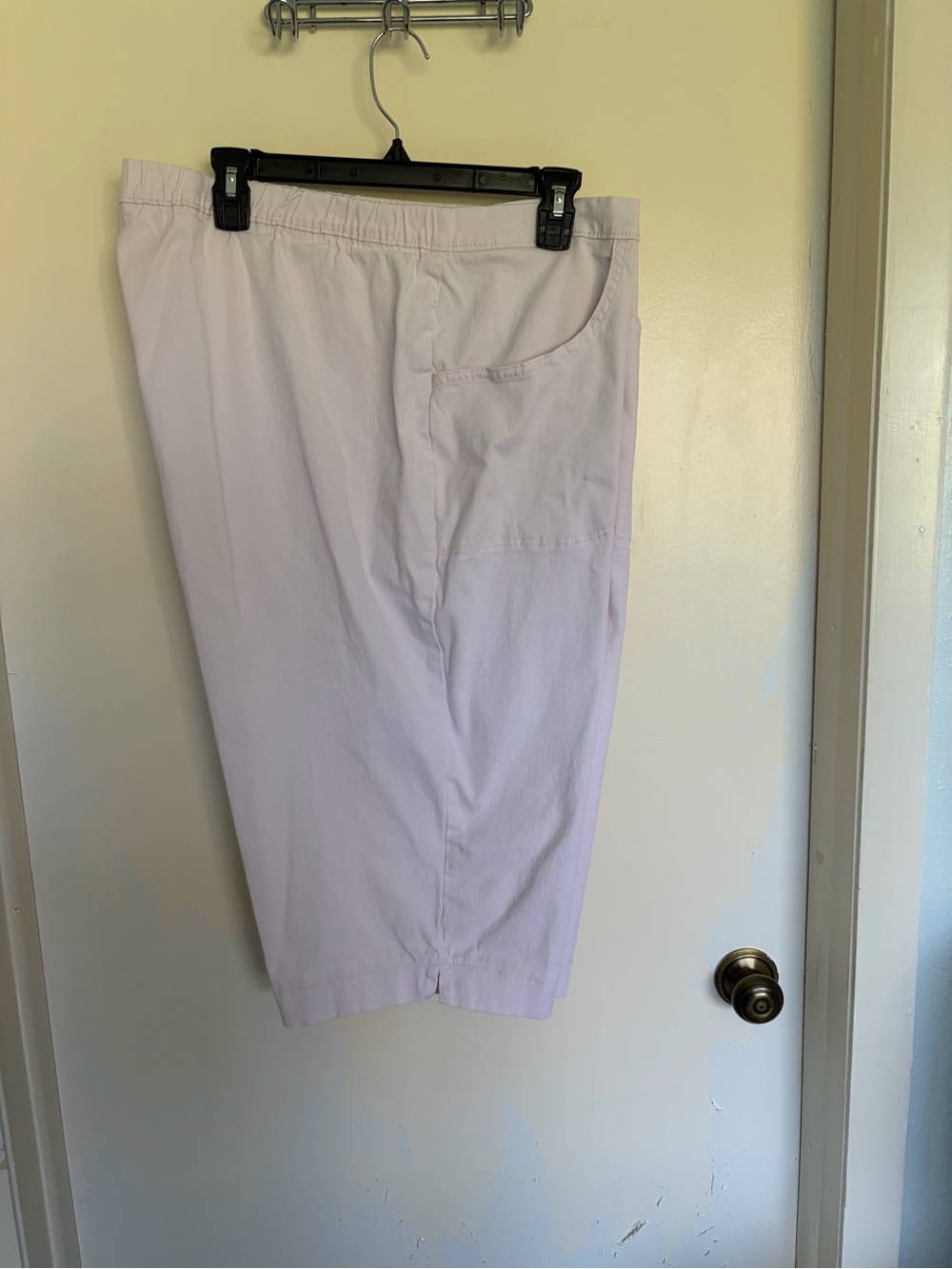 Just My Size Pale Pink Pull-On Capris - Picture 4 of 8